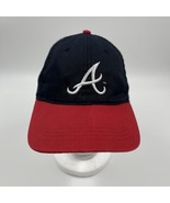 Head To Toe Atlanta Braves Hat Youth Hook And Loop Navy Blue Red Basebal... - £7.21 GBP