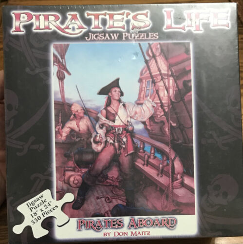 Primary image for Pirates Life 550 Pieces Jigsaw Puzzle Pirates Aboard by Don Maitz Channel Craft