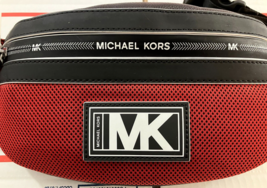 Michael Kors Cooper Belt Bag Racing Red / Black 37U0LCOY0L NWT $278 Retail FS - £71.20 GBP