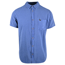Rip Curl Men&#39;s Shirt Sparky Blue Short Sleeve Woven (S11) - £13.81 GBP