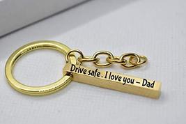 VRW Custom Bar keychain Engraved keychain Drive safe keychain Engraved Gold Silv - £13.40 GBP