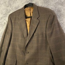 Chaps by Ralph Lauren Blazer Mens 42R Brown Lambswool Vintage Canada Sportscoat - £25.81 GBP