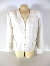 Mountain Home womens 16 Ivory button closure lined  jacket (L) - $19.80