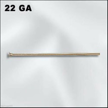 1&quot; Gold Filled 22 gauge (Heavy) Headpins (100) - £27.47 GBP