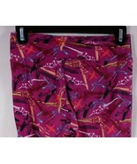 LuLaRoe Leggings One Size Fuschia With Multi-Color Airplane Designs - $14.91 CAD
