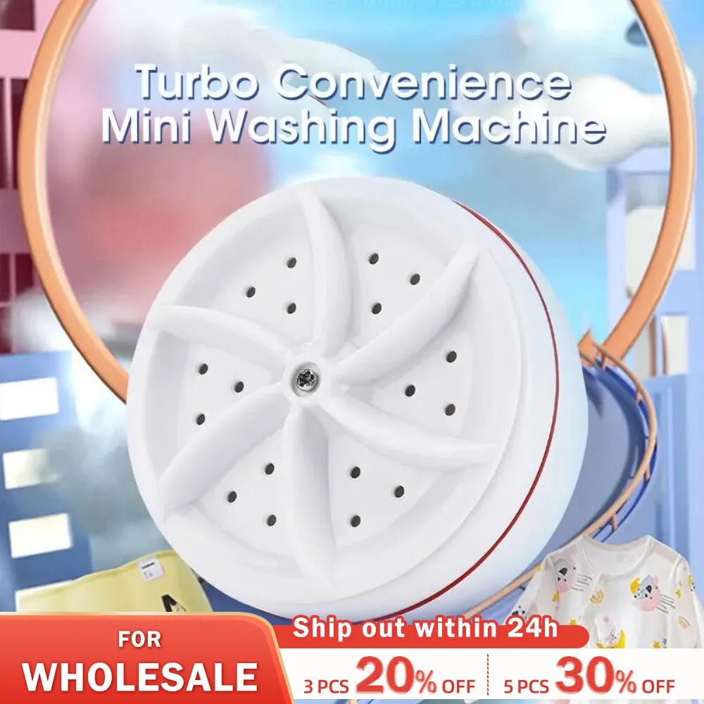 Sb rotating turbine portable washing machine for socks underwear wash dishes for travel thumb200