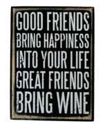 Primitives by Kathy Box Sign Good Friends Mini Box Sign 3x2x2 Inches.  Wood - $9.46 CAD