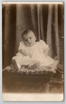 RPPC Adorable Little Baby on Slumped on Pillow Postcard G27 - £7.15 GBP