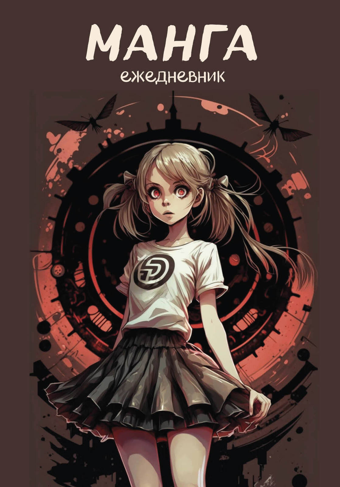 Manga. Ezhednevnik nedatirovannyj (A5, 72 l., kontentnyj blok, chernaja ... - $9.00