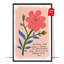 I m Changing Myself Poster Mental Health Quote Poster Therapist Office Decor - £12.86 GBP