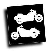 2X Motorcycle Decal for vstar 650 1100 1300 bike rider trailer fits Yama... - $13.93