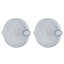 63 64 65 66 67 Chevy Corvette Front Clear Park Light Lamp Lenses Pair 1963-1967 - £11.82 GBP