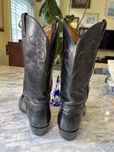J. Chisholm handcrafted in all leather cowboy boots men’s 9.5 D image 2