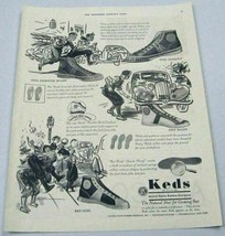 1936 Print Ad Keds Athletic Shoes United States Rubber Company - £10.23 GBP