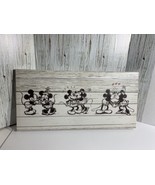 Mickey Minnie Mouse Canvas Cartoon Wall Art 24 x 11.75 x 1.25 - £34.77 GBP
