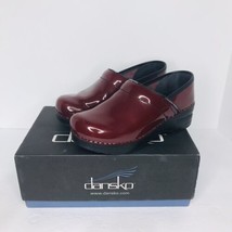 Dansko Women’s Size EU 37 US 6.5-7 Maroon Red Black Professional Nursing Clogs - £34.95 GBP