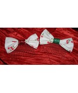 Cherry print HAIRBOW COMBS/Pin Up/Rockabilly/Retro style inspired  - $9.95