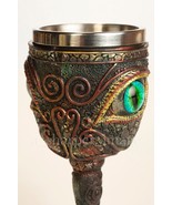 Wizard Alchemy Beautiful Eye of Dragon Fantasy Goblet Occult Ceremonial ... - £13.23 GBP