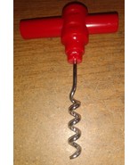 Red Pocket Corkscrew Traveler Wine Bottle Opener Bar Key Cork Puller - $2.00