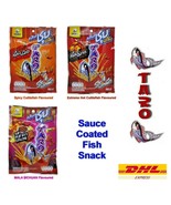 12 x Taro Sauce Coated Fish Snack Hot Chilli MALA Thai Spicy Flavor 18 g - $947.69 MXN+