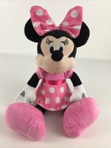 Disney Baby Classic Pink Minnie Mouse Plush Stuffed Animal 14&quot; Doll Toy ... - £15.46 GBP