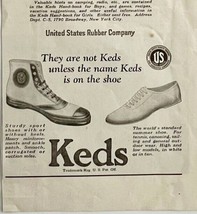 1923 Keds Sneakers U.S. Rubber Co Advertisement Footwear Ephemera 14 x 5.5&quot; - $19.99