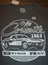 Vintage Style 1963 Corvette Gm Chevrolet Sting Ray T-Shirt Big &amp; Tall 3XL 3XB - £19.43 GBP