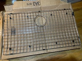 Stainless Steel 29.5” x 16.5” Bottom Grid. Brand New /. 5” Drain Opening - $23.30 CAD