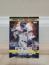 2022 Topps Series 1 | Christian Yelich Pick the Game | Milwaukee Brewers... - $1.99