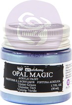 Finnabair Art Alchemy Opal Magic Acrylic Paint 1.7 Fl Oz-Violet/Green - £12.11 GBP
