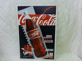 Coca Cola Advertisement Sign Barcelona 1992 Olympics Coke Plastic Spanish RARE - $41.59