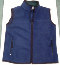 Alphine Ridge brand blue fleece vest youth size large zipper pockets sle... - $365.13 MXN