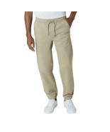 Chaps Flex Twill Jogger Drawcord Coastland Wash Pant Beige Men&#39;s Sz L-XL... - $21.36