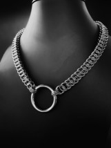 Aluminum butted Chainmail necklace with o&#39;ring best gift for valentine day - £17.99 GBP