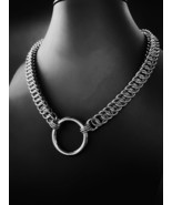 Aluminum butted Chainmail necklace with o&#39;ring best gift for valentine day - £17.70 GBP