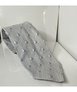 Vintage Ermenegildo Zegna Light Blue Sailboat Men’s Silk Tie NOS - $67.22 CAD