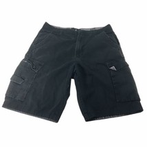 London Fog Mens Shorts Size W32 Faded Black Cargo Corduroy Casual Pockets - £16.39 GBP