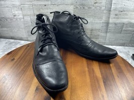 Unbranded Chukka Boots Men 44/ 11M Shoes Black Leather Lace Up Comfort B... - $37.44