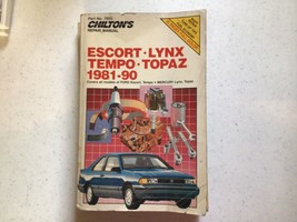 Chilton's Repair Manual Part #7055 FORD; Escort, Lynx, Tempo, Topaz 1981 -1990 - £19.77 GBP