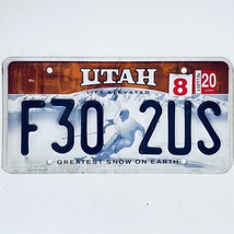 2020 United States Utah Greatest Snow On Earth Passenger License Plate F30 2US - $18.80