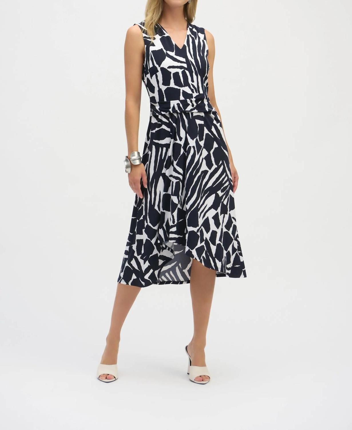 Joseph Ribkoff Silky Knit Abstract Dress Size 10 - $106.92