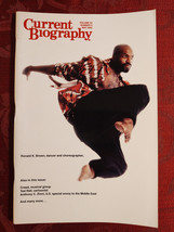 Current Biography May 2002 Ronald K Brown Wes Anderson Creed George Lucas - £12.40 GBP