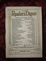 Readers Digest August 1934 Walt Disney Mickey Mouse Greta Garbo Marlene ... - £18.47 GBP