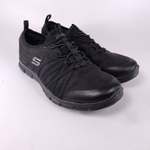 Skechers Womens Gratis Tempos Slip-On Black Shoe Sneakers Size 7.5 - $19.79