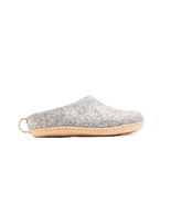 Woolly&#39;s Indoor Open Heel Slippers With Leather Sole (Natural Grey) - 45... - €44,34 EUR