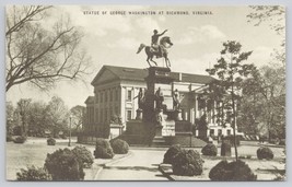 Postcard Statue George Washington At Richmond Virginia - £5.87 GBP