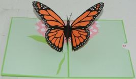 Lovepop LP1583 Butterfly PopUp Card SlideOut Note White Envelope Cellophane Wrap image 3