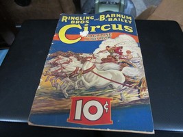 Vintage 1935 Ringling Bros. &amp; Barnum &amp; Bailey Circus Magazine and Daily ... - £23.35 GBP