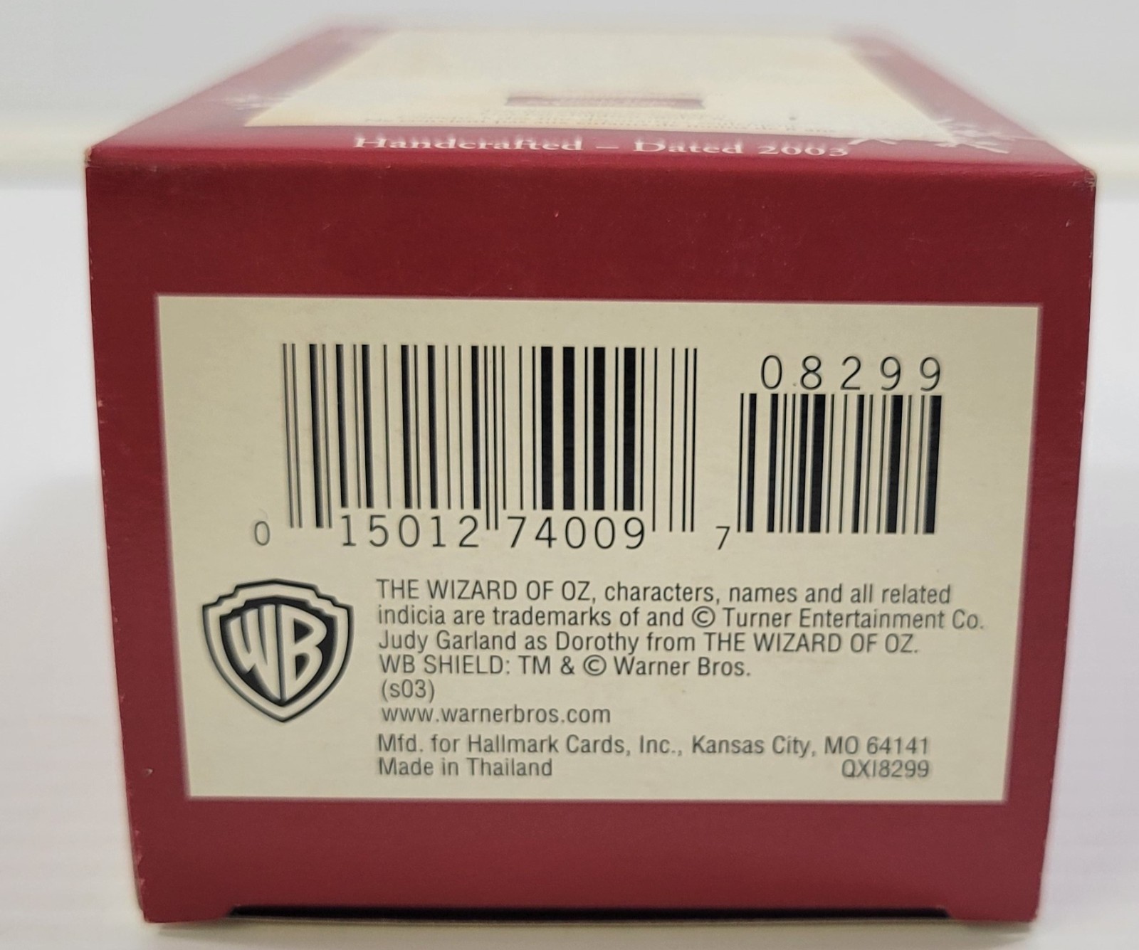 P) 2003 Hallmark Keepsake Wizard of Oz Dorothy and Tin Man Christmas Ornament Item image 7