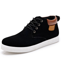 Men&#39;s Casual Shoes Cotton Spring Autumn Lace-up Shoes Men High Style Youth Ankle - £26.03 GBP